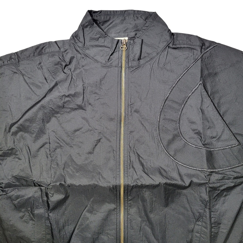 Champion Women's Large Black Track Jacket Full Zip Lightweight Nylon Polyester - Picture 4 of 9